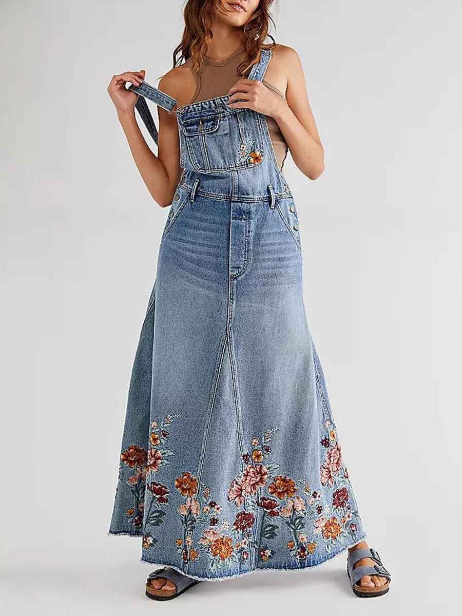 Embroidered Floral Skirtall