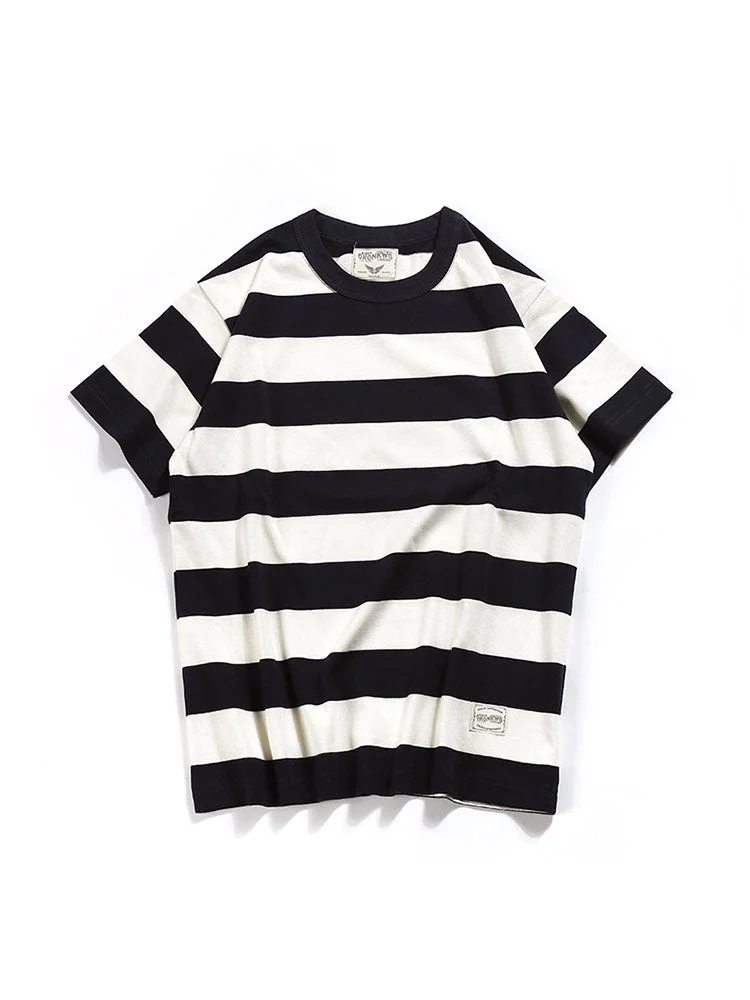 Men's Striped Crew Neck Tee