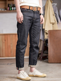 Men's American Retro Style Raw Denim Jeans