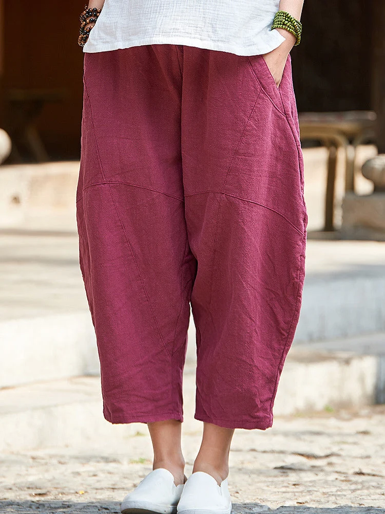 Cotton and Linen Short Bloomers