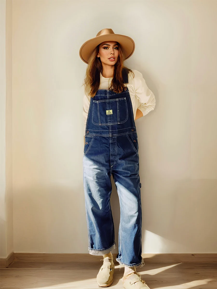 Women's Denim Bib Overalls