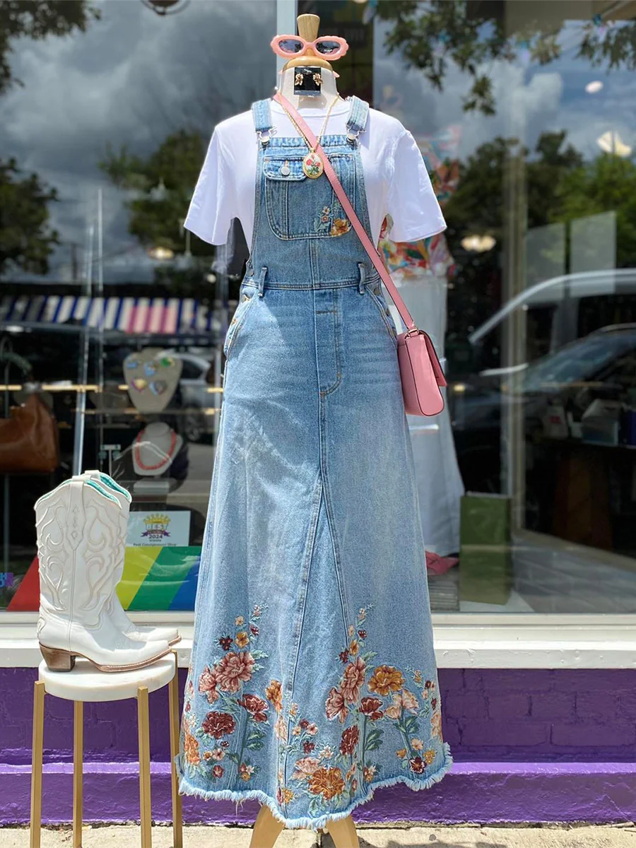 Embroidered Floral Skirtall